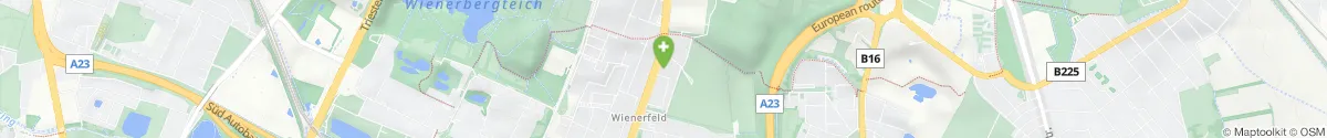 Kartendarstellung des Standorts für Apotheke Am Wienerfeld in 1100 Wien